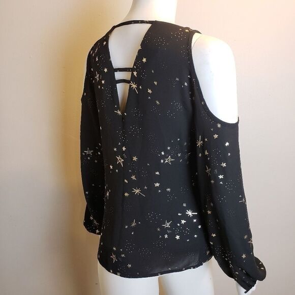 CLEARANCE Cooper & ella ● Cold shoulder Black Stardust - Picture 2 of 7